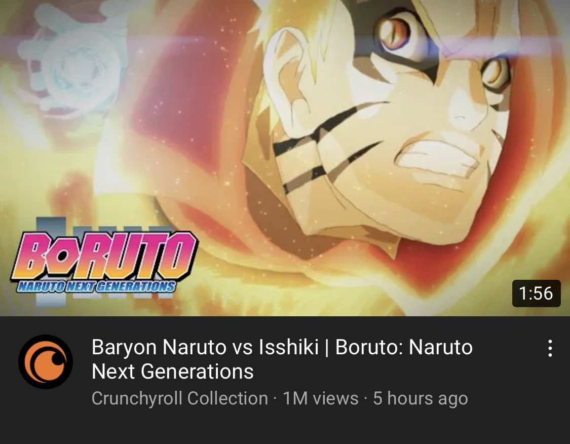 Naruto Baryon vs Isshiki  BORUTO: NARUTO NEXT GENERATIONS 