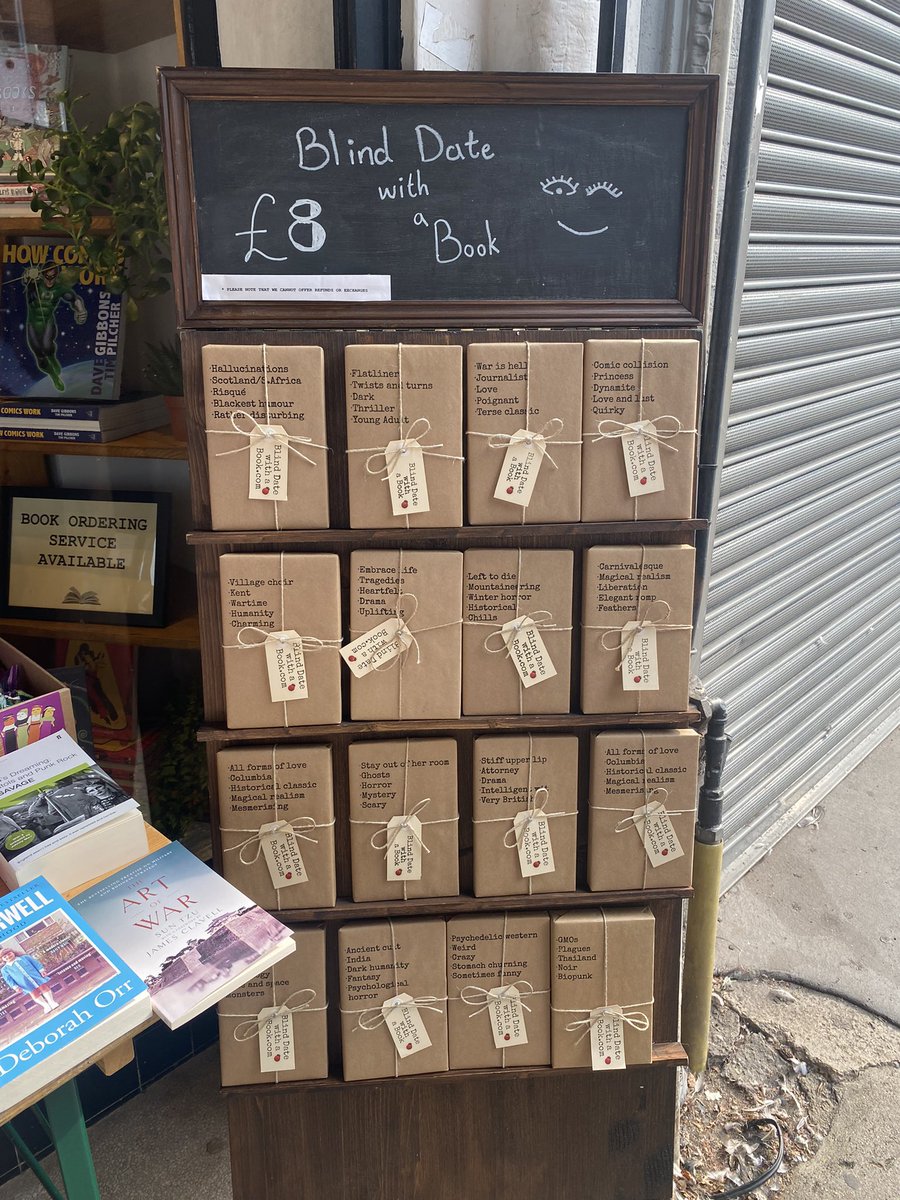 Phoebe_A_Morgan's tweet photo. Love this idea @houseofbooks28! My local bookshop! Can you guess any of the titles…? 📚🧡 https://t.co/RXPb8xEM4z