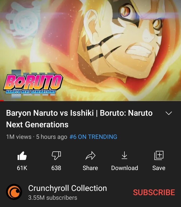 Baryon Naruto vs Isshiki  Boruto: Naruto Next Generations 