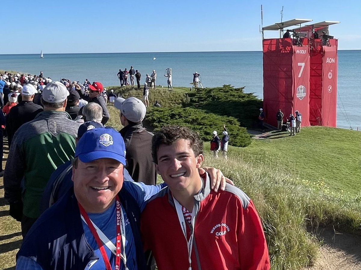 BruceKopp's tweet photo. A great weekend watching #RyderCupUSA domination with ⁦@JustinKopp22⁩ ⁦@rydercup⁩ #GoUSA https://t.co/8P7mHUn4rd
