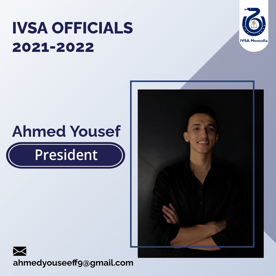 IVSAmenoufia's tweet photo. Now its the time to announce our  BOARD for year 2021-2022🔥💙 
We wish them all the best and luck in their journey in keeping IVSA MNF in its row and more.✨💙
#IVSA
#IVSA_Egypt
#IVSA_MNF https://t.co/JlMllgrv1X