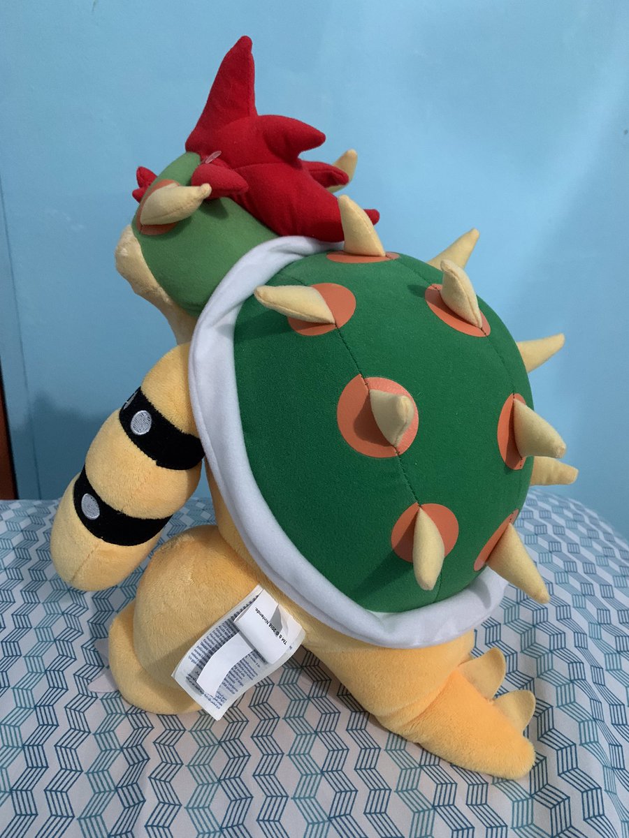 koopalingfanacc's tweet photo. I’ve previously posted my Wendy and Ludwig #plushies, but I’ve never shown you my Build-a-Bear #Bowser plush! I got him back in 2019 :D https://t.co/V4CqKrGozO