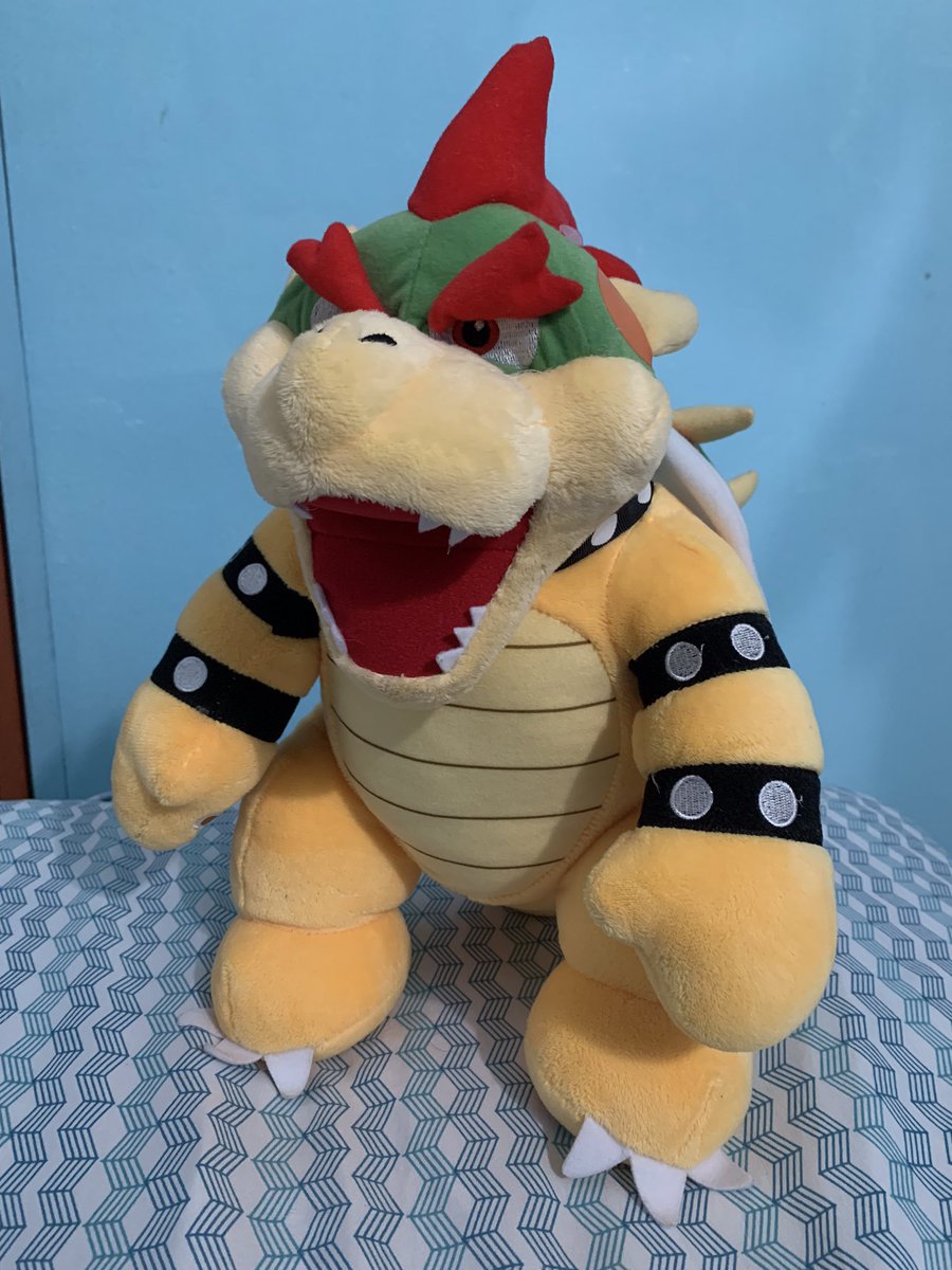koopalingfanacc's tweet photo. I’ve previously posted my Wendy and Ludwig #plushies, but I’ve never shown you my Build-a-Bear #Bowser plush! I got him back in 2019 :D https://t.co/V4CqKrGozO