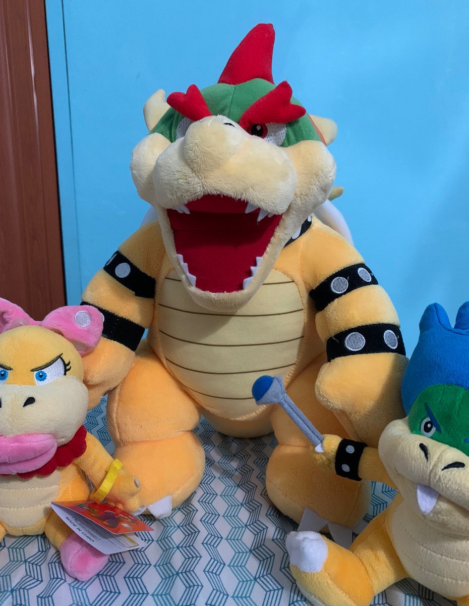 koopalingfanacc's tweet photo. I’ve previously posted my Wendy and Ludwig #plushies, but I’ve never shown you my Build-a-Bear #Bowser plush! I got him back in 2019 :D https://t.co/V4CqKrGozO