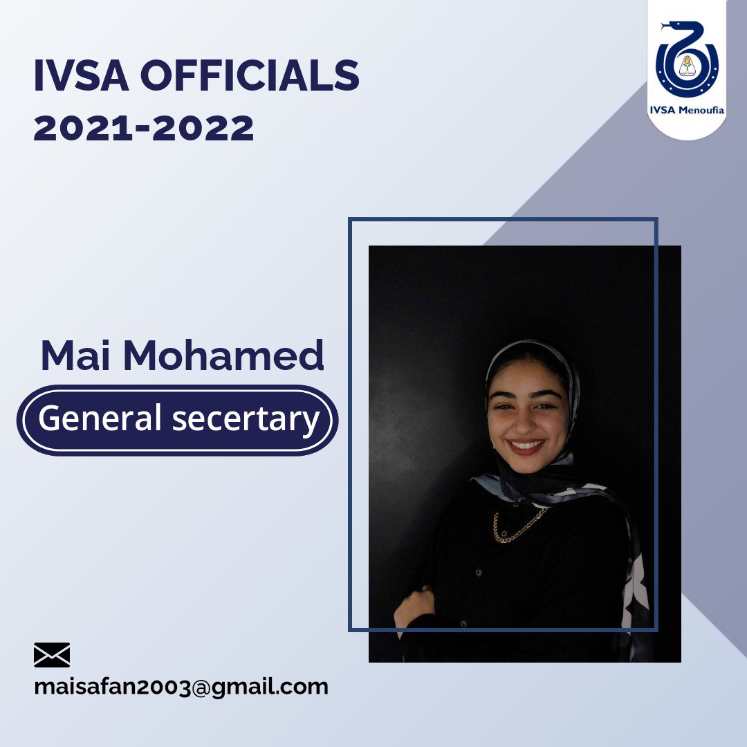 IVSAmenoufia's tweet photo. Now its the time to announce our  BOARD for year 2021-2022🔥💙 
We wish them all the best and luck in their journey in keeping IVSA MNF in its row and more.✨💙
#IVSA
#IVSA_Egypt
#IVSA_MNF https://t.co/JlMllgrv1X