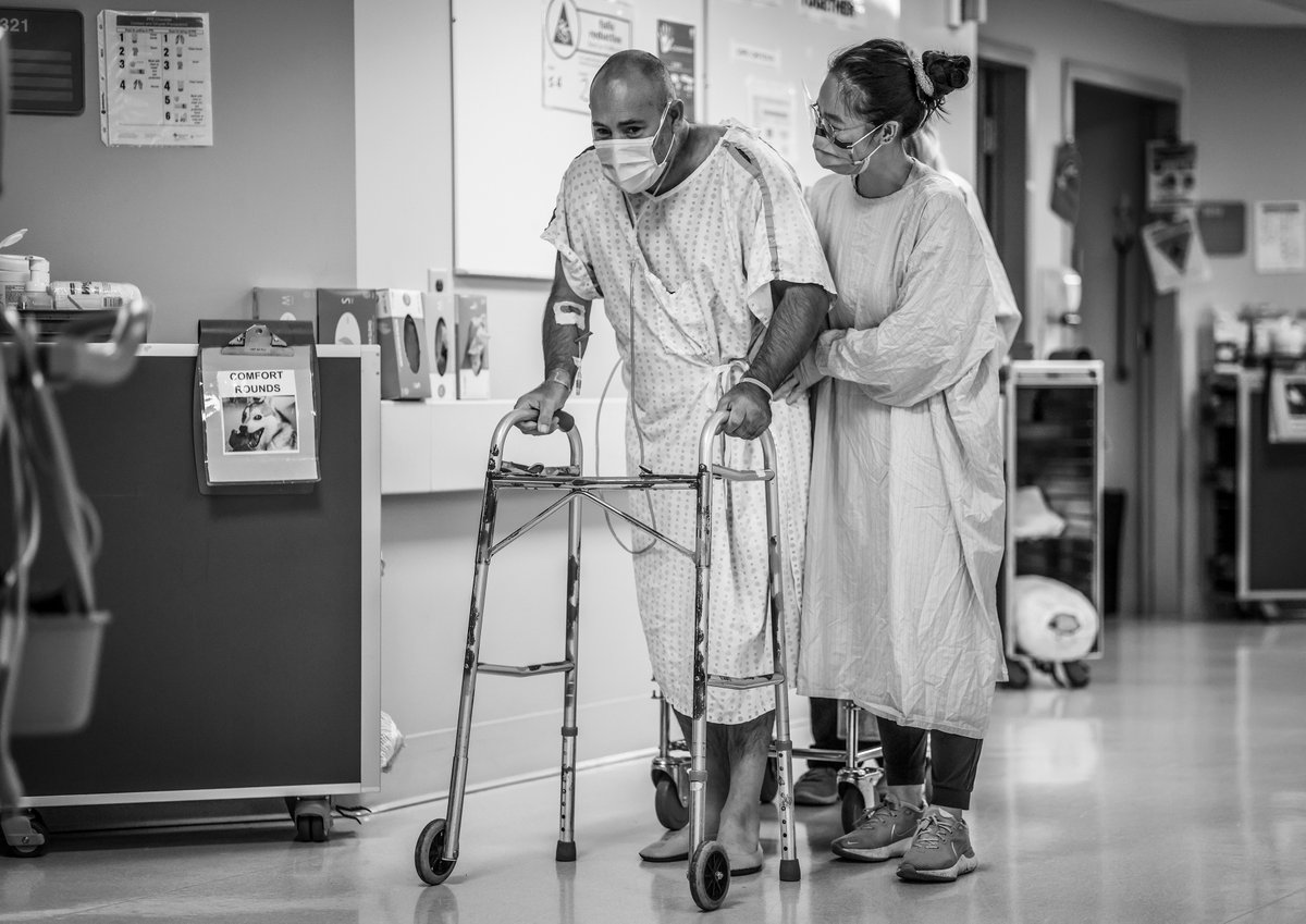 AHS_media's tweet photo. “I ended up getting COVID-19, one of the variants, &amp; it nearly killed me,” says Bernie Cook, 46, who recently spent two weeks in the ICU. He hadn’t gotten his vaccine yet. “Maybe not taking it as seriously as I could have…and it nearly cost me my life.” https://t.co/x8IgPSi2Ga https://t.co/20uK3U8d51