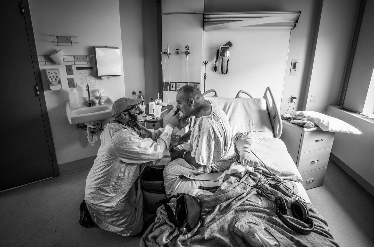 “I ended up getting COVID-19, one of the variants, &amp; it nearly killed me,” says Bernie Cook, 46, who recently spent two weeks in the ICU. He hadn’t gotten his vaccine yet. “Maybe not taking it as seriously as I could have…and it nearly cost me my life.” ahs.ca/covidvaccine