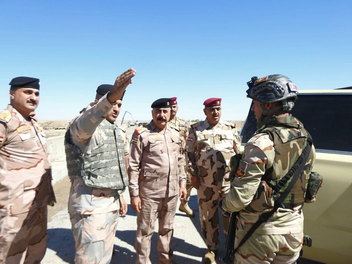 قائد القوات البرية يشرف على العمليات العسكرية المشتركة ضمن حاوي العظيم ويتفقد قاطع قيادة عمليات #صلاح_الدين.