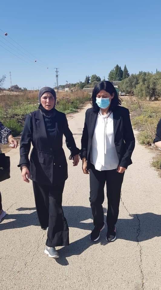 ipsc48's tweet photo. Palestinian parliamentarian Khalida Jarrar released from Israeli prison where was held for 2 years in administrative detention 
The first place she went was to the grave of her daughter Suha, who died this year with her mother prevented from seeing her or attending her funeral https://t.co/IPrMKGR4Vk