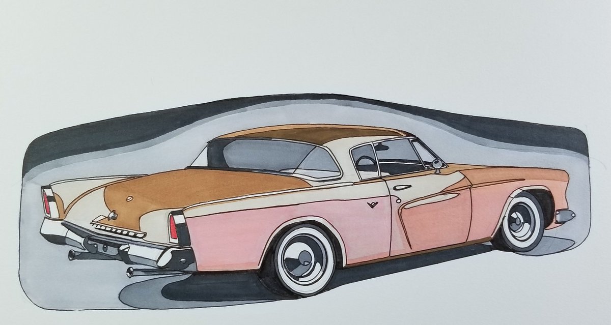 MichaelLeek1's tweet photo. #StudebakerSunday #Starliner #mnartists #drawingcars https://t.co/VzbdSDQS1a