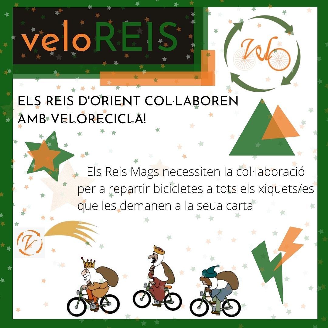 Necessitem:
✓Bicicletes infantils en desús.
✓Peces de recanvi de bicicletes.
✓Ajuda voluntària de qualsevol tipus.

Contacta'ns 

velorecicla.com