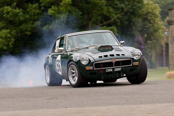 Smoking MG tyres, a sight for all MG fanatics.

#MG #Vintage #VintageMG #Cars