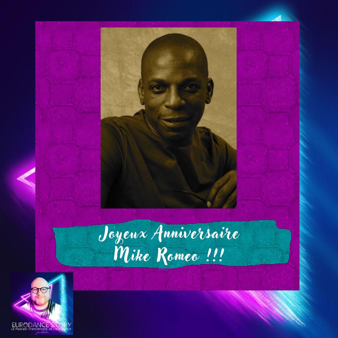 Eurodance_Story's tweet photo. Joyeux Anniversaire Mike Romeo! 🥳🥳😘 Quel est votre titre préféré ? #birthday #eurodance #mikeromeo #michaelromeo #leclick https://t.co/E9nuhAZ0b3