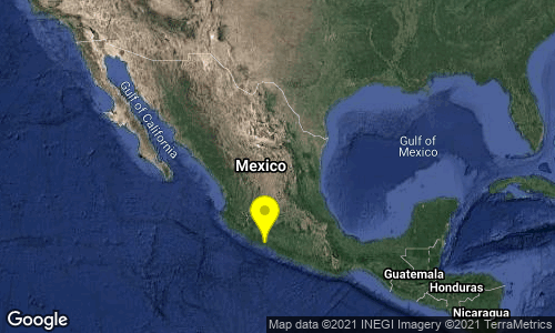 SISMO Magnitud 4.2 Loc  23 km al NORESTE de LAS GUACAMAYAS, MICH 26/09/21 15:30:53 Lat 18.22 Lon -102.15 Pf 47 km