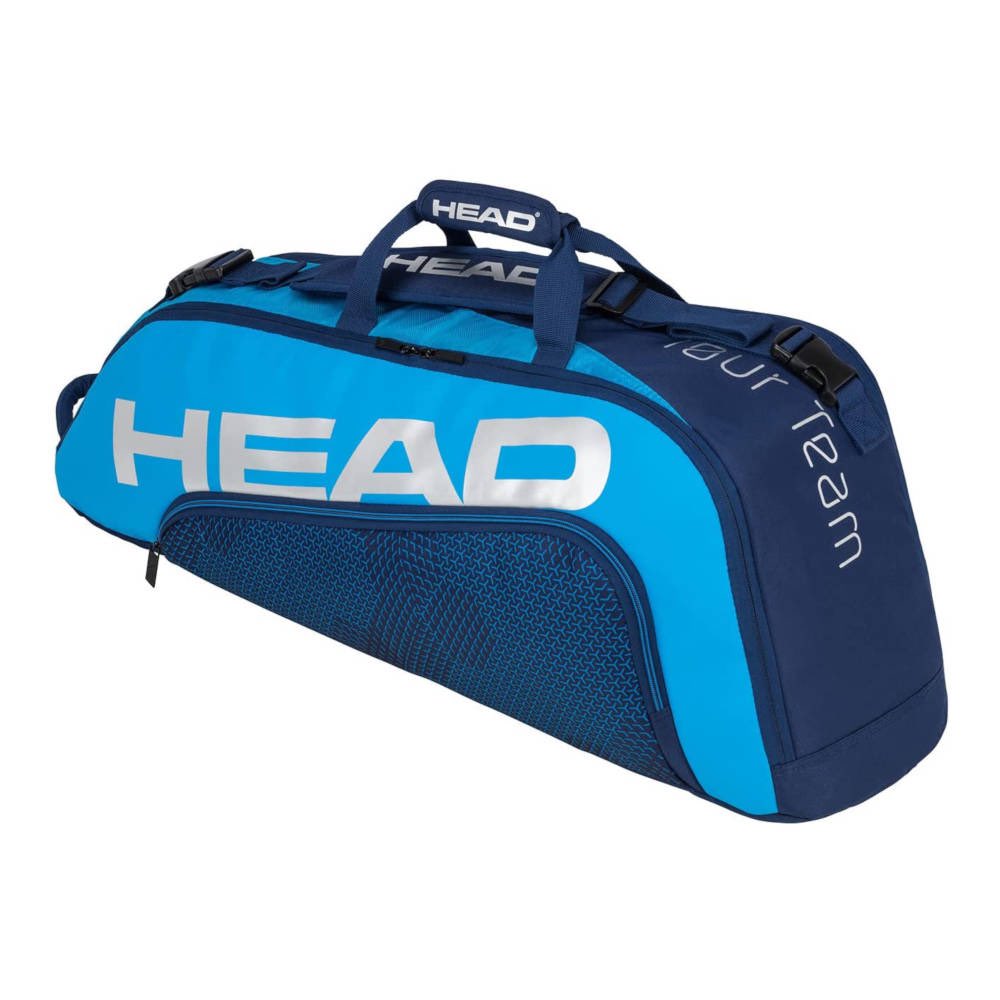 ShoppingTennis's tweet photo. The #Head Tour Team 6R Combi is a navy/blue #tennis bag that comes with two compartments carrying up to six rackets, as well as two pockets (one inside and one outside). It is available on our website for $80 plus shipping. For more details, please visit https://t.co/xbhEB8LGvC https://t.co/argxbzo5UC