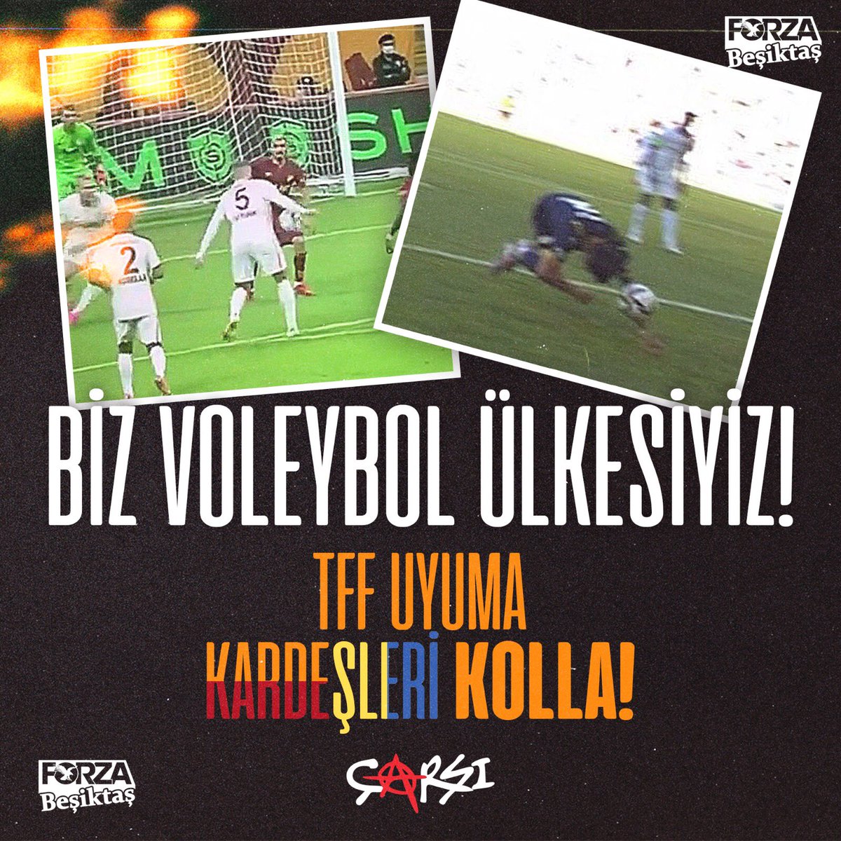 forzabesiktas's tweet photo. Rekabet unsurlarını geri getirmeye yönelik cüretinizi hayretsiz izliyoruz.
Duruma “el” atıp “kolladıklarınız” bugün aldıkları puanlarla mutlu uyusun. Biz adaletten, emekten, hak edilmişlikten yanayız. Biz Beşiktaş’tan yanayız, bu yüzden tam karşınızdayız. 
Uyuma, kolla! @TFF_Org https://t.co/HALZZ3Fdde