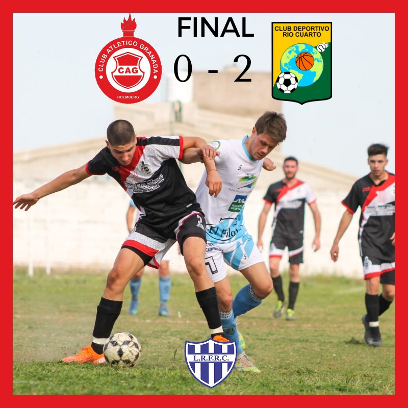 AtleticoGranada's tweet photo. El rojo cayó por 2 a 0 frente a deportivo de río cuarto en un partido parejo con dos goles de otro partido.

Reserva cayó por 3 a 1.

#juntoshacemosladiferencia
https://t.co/p145l5rRLH https://t.co/Cr4spy1Wi7