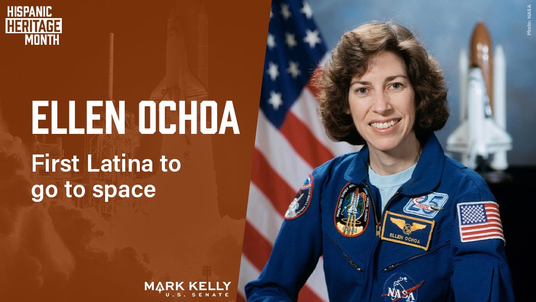 Ellen Ochoa served as a mission specialist on STS-56, and in 1993, became the first Latina to travel to space. After a career that included four missions and nearly 1,000 hours in space, Ellen became director of the Johnson Space Center. #HispanicHeritageMonth