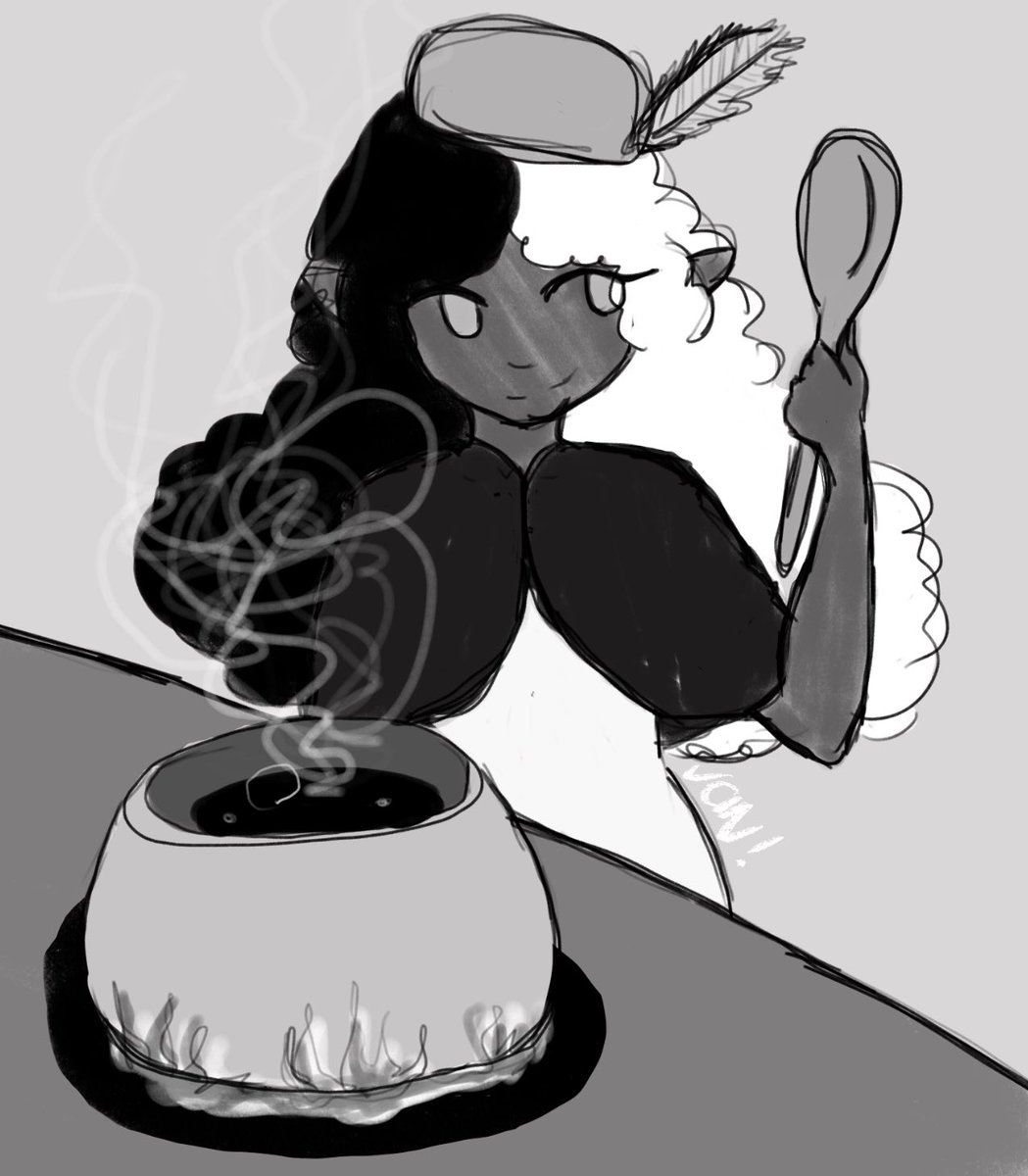 bunnzbakery's tweet photo. #OCtember #OCtember2021
cooking;
ianthe cooking in the โbackโ while jandar and frug talk behind the bar!
trying to get back into drawing again! https://t.co/i42LaDDkQM