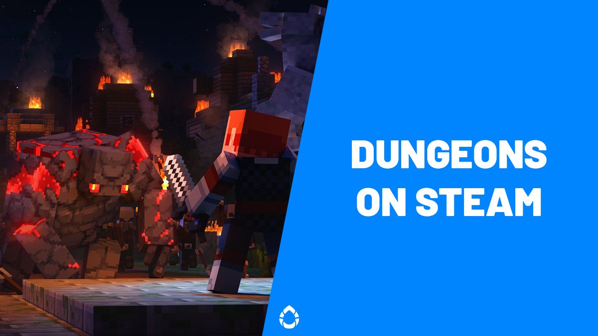 Guess what?!?
#Minecraft Dungeons is now on Steam!!!

Get it today along with special bonus content😲
#MinecraftDungeons #Mojang #Gaming