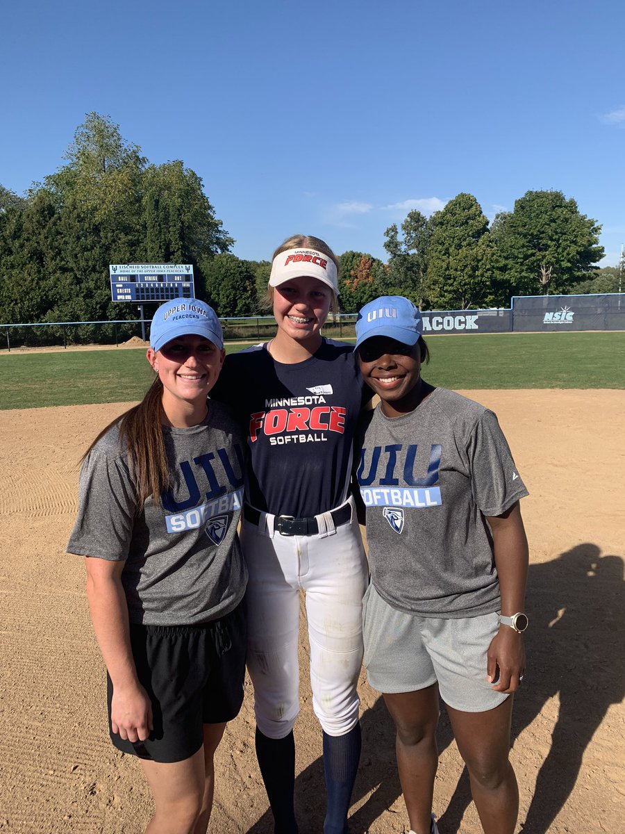 MacyKF_14's tweet photo. Had a great time at the @UIU_Softball camp today! Thanks Coach @KStokes10 for having me! #gopeacocks #mnforce https://t.co/jtFBQvxpG4