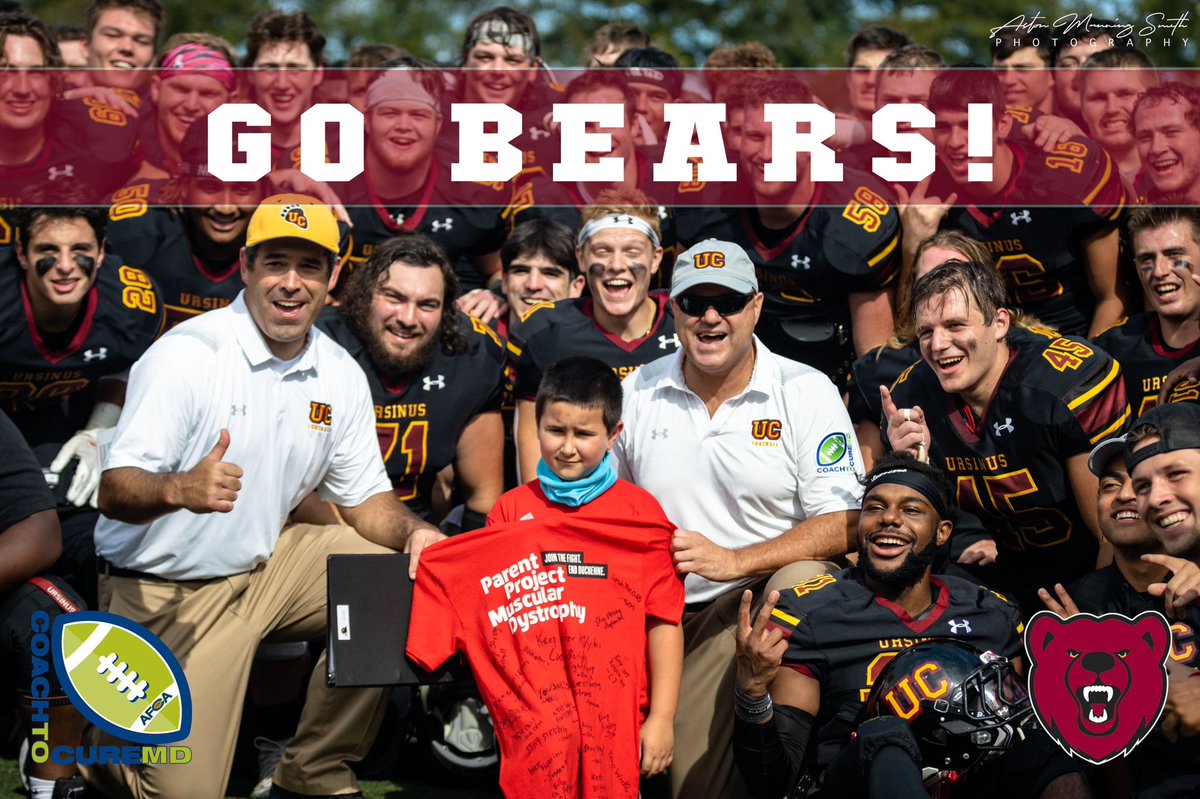 UrsinusFootball's tweet photo. Great to have Dylan Cooper with us yesterday celebrating our shut out win over F&M on Patterson Field. @WeAreAFCA @CoachToCureMD #UCFB128 https://t.co/RaQp2HmuaH