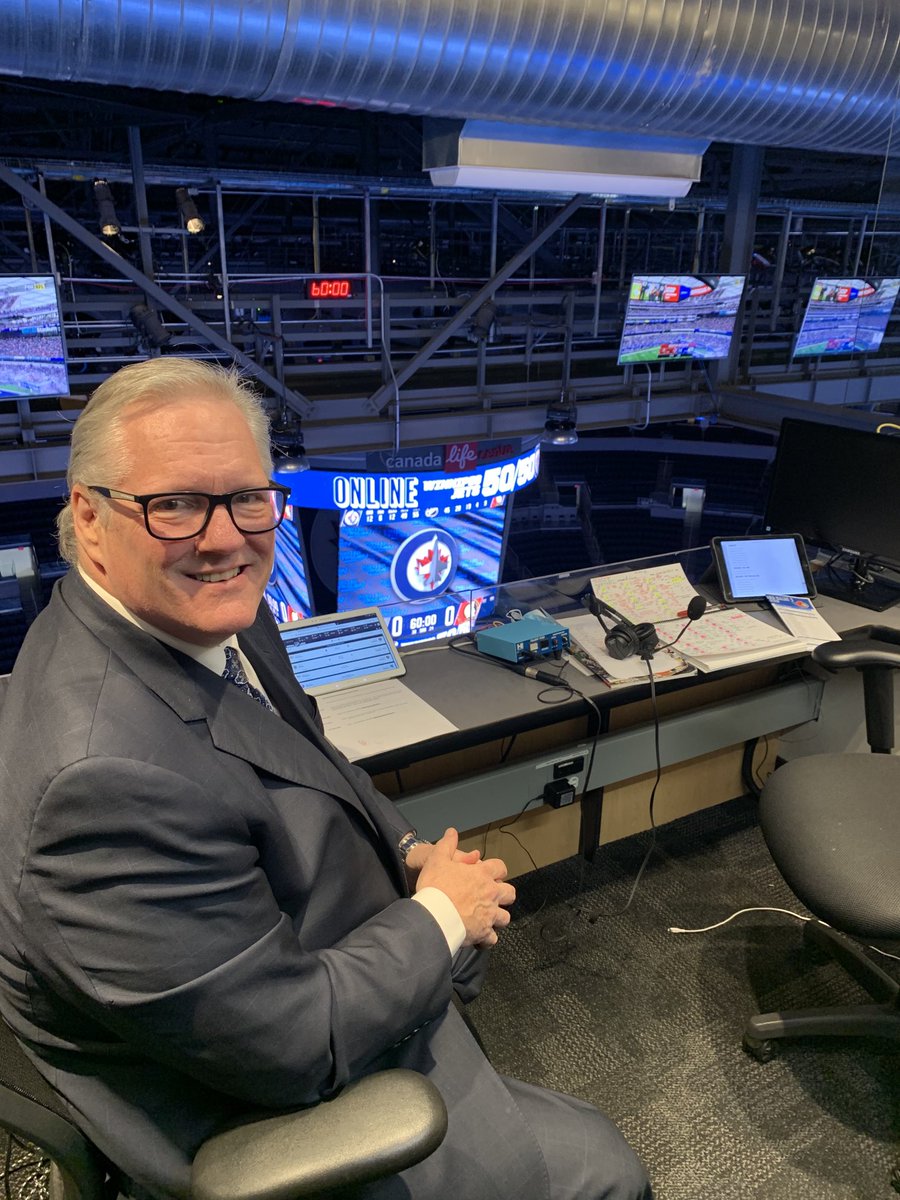 GordWilson's tweet photo. Year 30 with this stud.  It doesn’t get any better. 
⁦@PxPOttawa⁩
18 months since being in a visiting rink.  Thanks for having us Winnipeg. Puck drop just after 8pm all across the @tsn1200 radio network.  
#giddyup https://t.co/KM3B5Iu5lC