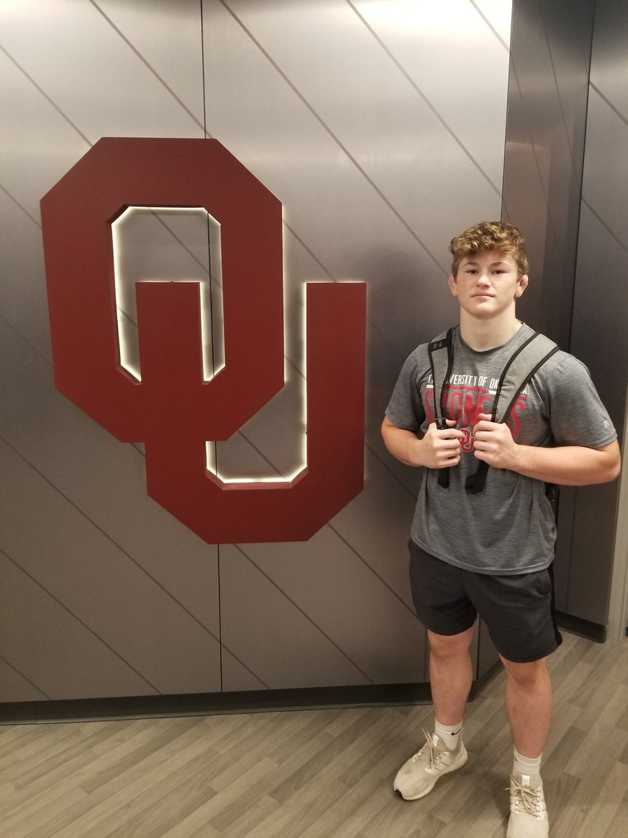 Good official visit this weekend at <a href="/OU_Wrestling/">Oklahoma Wrestling</a> Thanks <a href="/TheDarkhorse197/">Nick Heflin</a> <a href="/LouRosselli/">Lou Rosselli</a>, <a href="/Mike_Lightner34/">Mike Lightner</a> and <a href="/SamTheHaze/">Sam Hazewinkel</a> for the wonderful #boomersooner hospitality!
