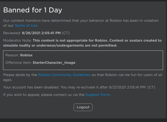 Roblox bans out of context (@RobloxBans1) / X