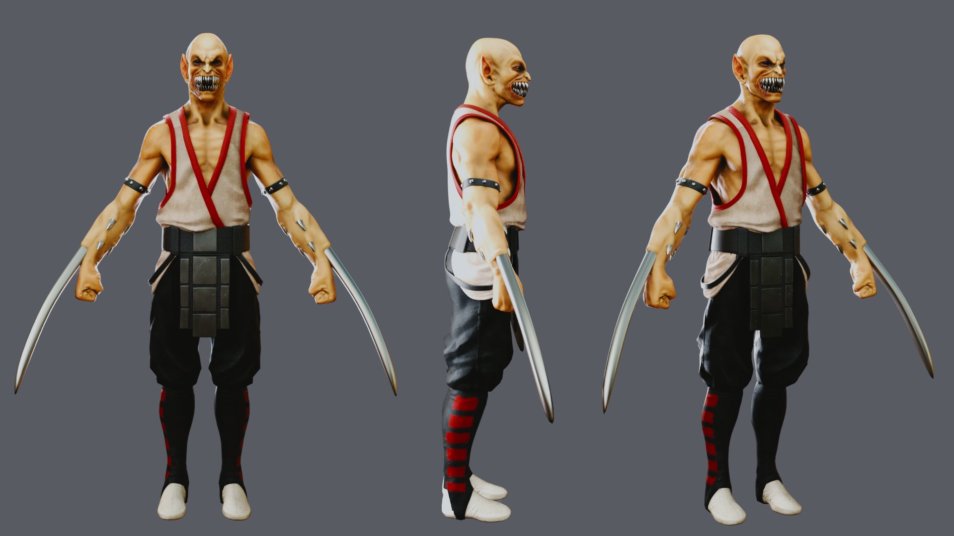 Samsk8 on X: Baraka MK2 #mortalkombat #render #klassic #baraka