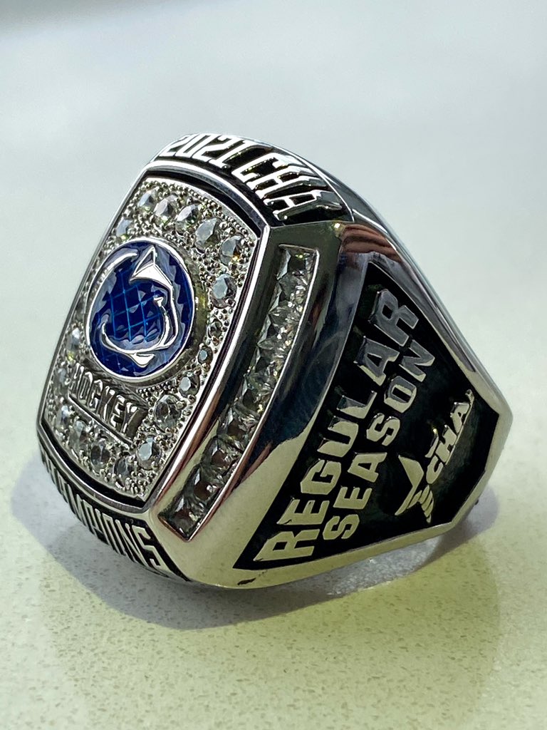 PennStateWHKY's tweet photo. One last piece to the championship celebration last week…RINGS 💍 #WeAre #HockeyValley https://t.co/YQy2UiZ8oi