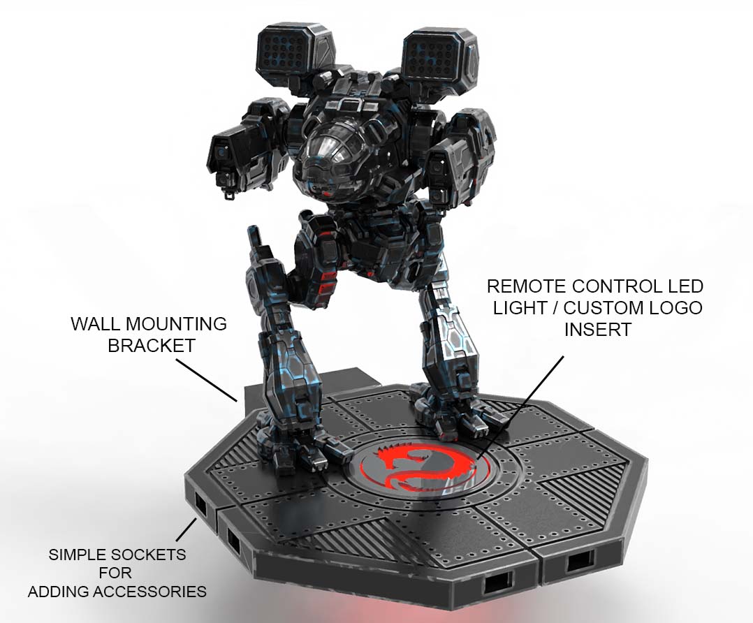 RealGameFX's tweet photo. Another little preview of our new 3D print 6x6 platform for your minis. This is for larger figures. Coming to Kickstarter next week, click the link to be notified. https://t.co/kIyAHaBqwd https://t.co/aIeYDRsVYV