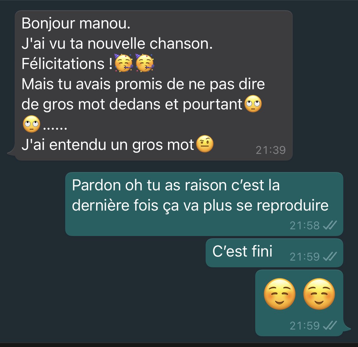 suspect_95's tweet photo. Quand tes parents t’écrivent  y’a plus affaire de directeur de société… https://t.co/fC51F9vxln