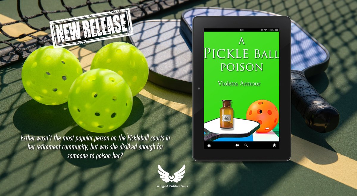 WingedPublicat1's tweet photo. New Release!! Esther Connor wasn’t the most popular person on the Pickleball courts in her retirement community, but was she disliked enough for someone to poison her?
 A Pickleball Poison by Violetta Armour https://t.co/an9Bb4A5nk https://t.co/STi1WHP5RY