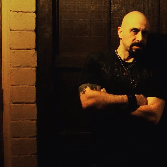 Restrayned01's tweet photo. #throwback to an older photo shoot. I believe we did these somewhere in Folsom. Visit us at https://t.co/sQr2kCbaKF for shirts and CDs.  #guitarist #photoshoot #restrayned #bald #rock #music #rockband https://t.co/7cuy2JuPtV