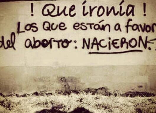 porlavida2014's tweet photo. ¡Que ironía! Los que están a favor del #aborto, nacieron. #SiALaVida https://t.co/3Zc7eKnTjW