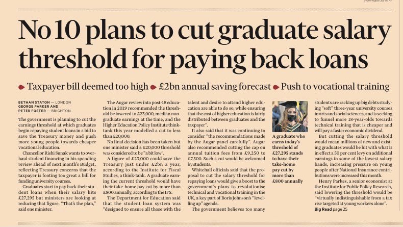 mikegalsworthy's tweet photo. Another £2bn clawed into the Treasury coffers off the backs of our youth and early working-age population.

This widening inter-generational inequality is tragic and unsustainable. https://t.co/wNa2nxPFtc