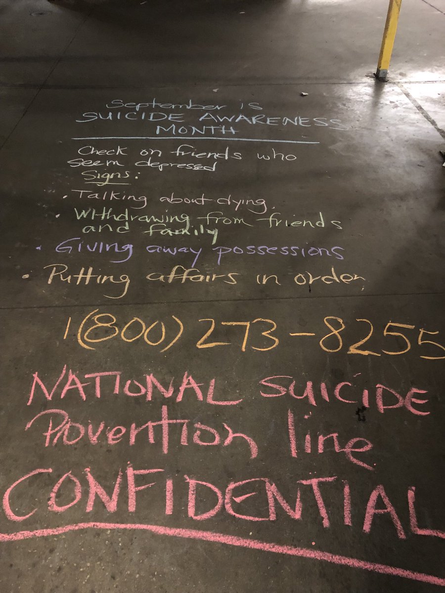 UPS SARASOTA. September is suicide awareness month.  Always check on your friends and co workers.  People hide their sadness.  Look out for them.  Safety first.  Look before stepping and make sure you hydrate.  So important.    @Ctbeck81. ⁦<a href="/ericpearsonups/">Eric Pearson</a>⁩ ⁦<a href="/UPSers/">UPSers</a>⁩