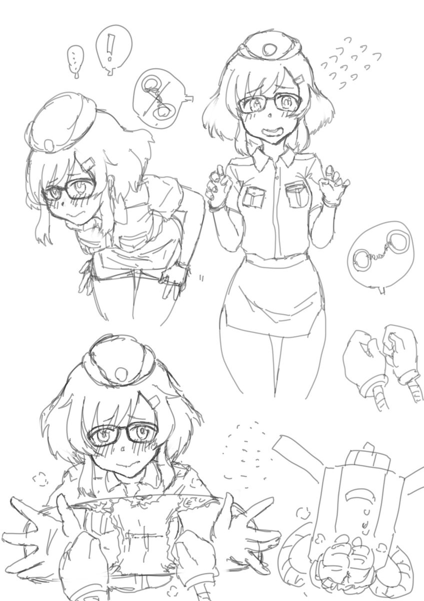 ドジっ子ポリスだ!手錠かけてもらお!! 