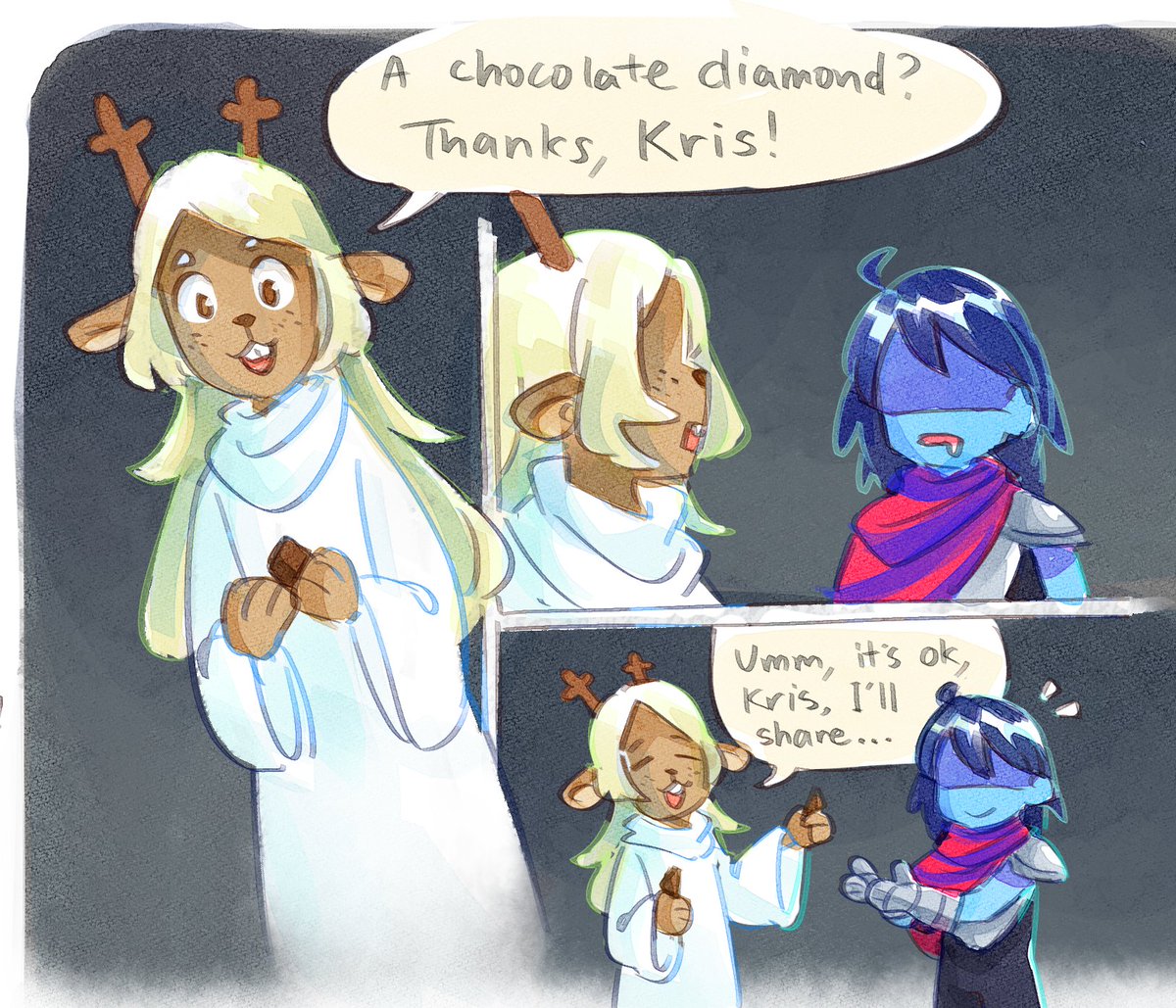 kris and noelle the ever...i've been collecting all the little interactions people have been finding about them ;w;
#DELTARUNE #DeltaruneChapter2 #deltarunespoilers