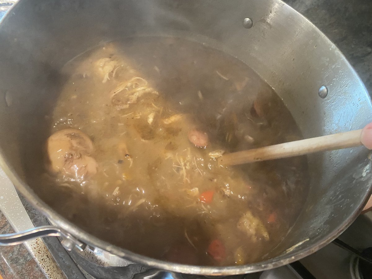 SecureNation's tweet photo. What we do when the weather cools off in the fall…  gumbo. https://t.co/coNBZ6vfYS