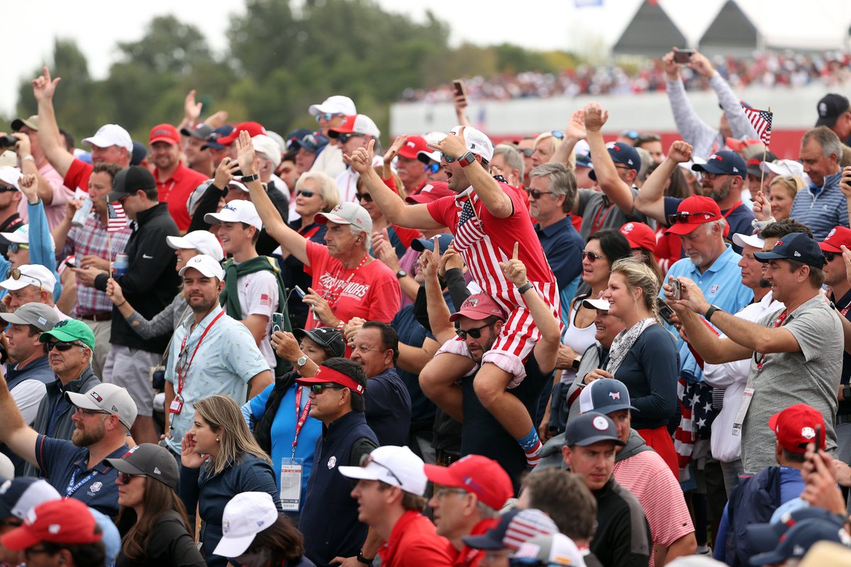 rydercup's tweet photo. Pure excitement 👍

#RyderCup https://t.co/8MEOhNEIOC