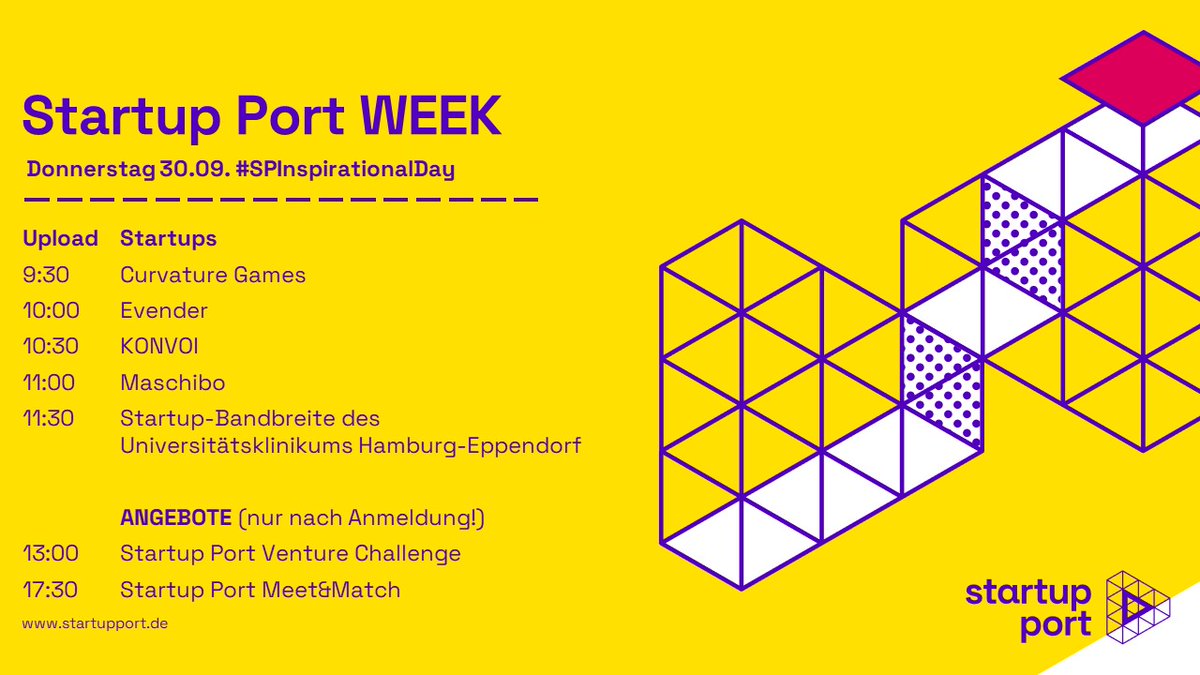 startupport_alt's tweet photo. #StartupPortWEEK
Ab 9:30 Uhr stellen wir dir #Startups aus unserem Verbund unter #SPInspirationalDay vor
Abonniere uns auf @YouTube https://t.co/gKyjgY3vnm und folge uns auch auf @LinkedIn https://t.co/OHUqkSfyVF und @instagram https://t.co/ETFrMH6i8a
Verpasse so keinen Upload😎 https://t.co/GGJmL0U9e7