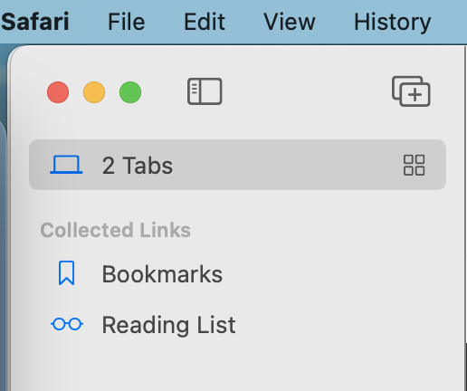 chappp's tweet image. ffs @apple in addition to all the other Safari 15 cruft you kindly introduced, did you not do the slightest little bit of user testing on the Safari 15 Sidebar? Repeatedly having to re-select the bookmarks location every time it is toggled open is nuts.