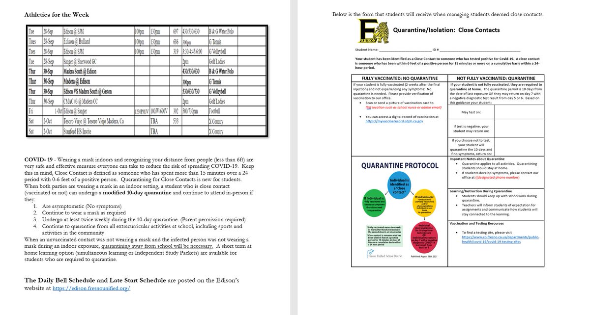 Please review Edison's weekly school messenger for week 8 Sept. 27- Oct. 1 for important information about school activities and events.