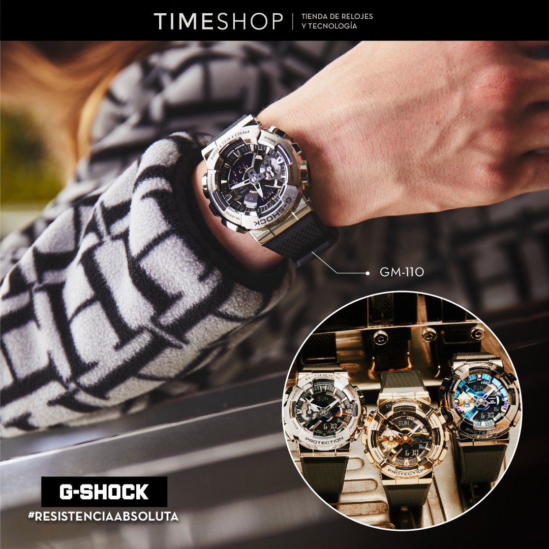 ArgComicCon's tweet photo. [Partner de ACC Live Stream] #TimeshopArgentina nos trae el modelo de G-SHOCK #BeMetal. Los GM-110 son un símbolo de estilo y resistencia para los fanáticos de G-SHOCK. https://t.co/om90hoFz2A