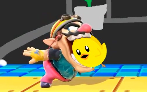 ZISAR07's tweet photo. Se acuerdan cuando PETA pidió que Su pollito "Not A Nugget" entre al plantel de Smash?
Pues yo me lo imagino haciendo esto mientras juego XD
#PETA #SuperSmashBros #Wario #NotANugget https://t.co/Ais7xo5THG