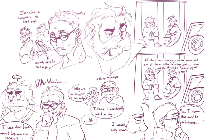 [ Doodles / Disco Elysium ]

man i love becoming a cryptozoologist in between murders 