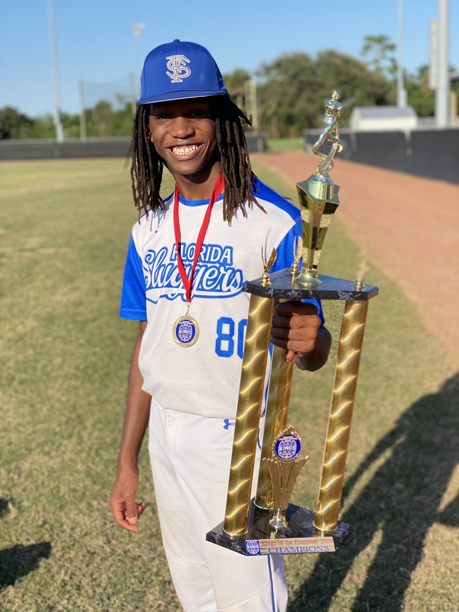 VictoryMorgan7's tweet photo. Can you tell how happy I am to win my first @USSSABSBL tournament today?! Very proud of our 14U @FloridaSluggers team today for not giving up and believing in our coaches. ⚾️
#teamwork #floridasluggers #usssa https://t.co/UcO1d6KxAr