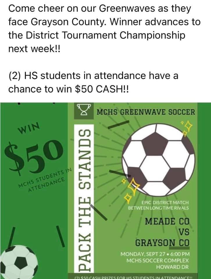 Greenwave Soccer (@meadesoccer) on Twitter photo 